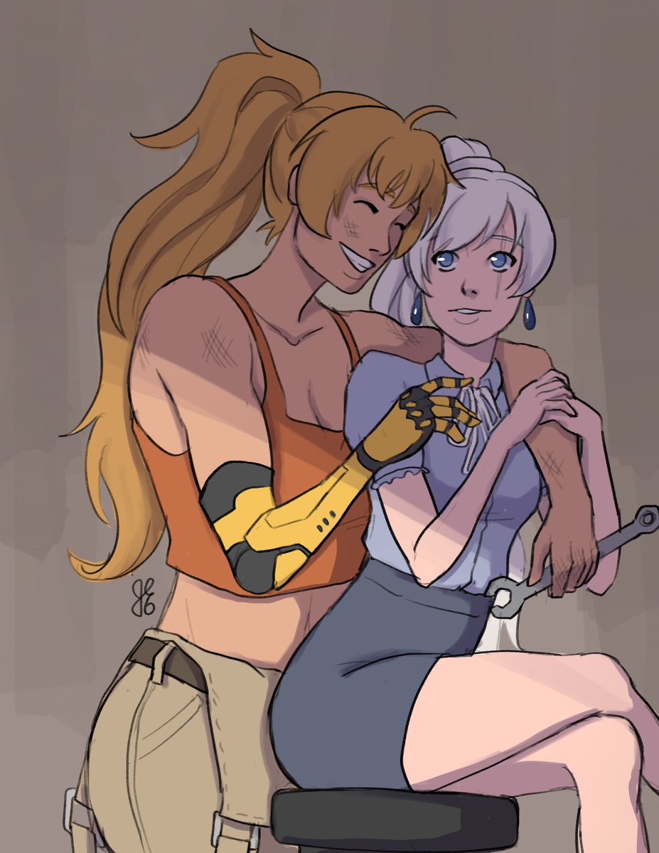 Taking a break from fixing the bike #freezerburn #RWBY #RWBYfanart