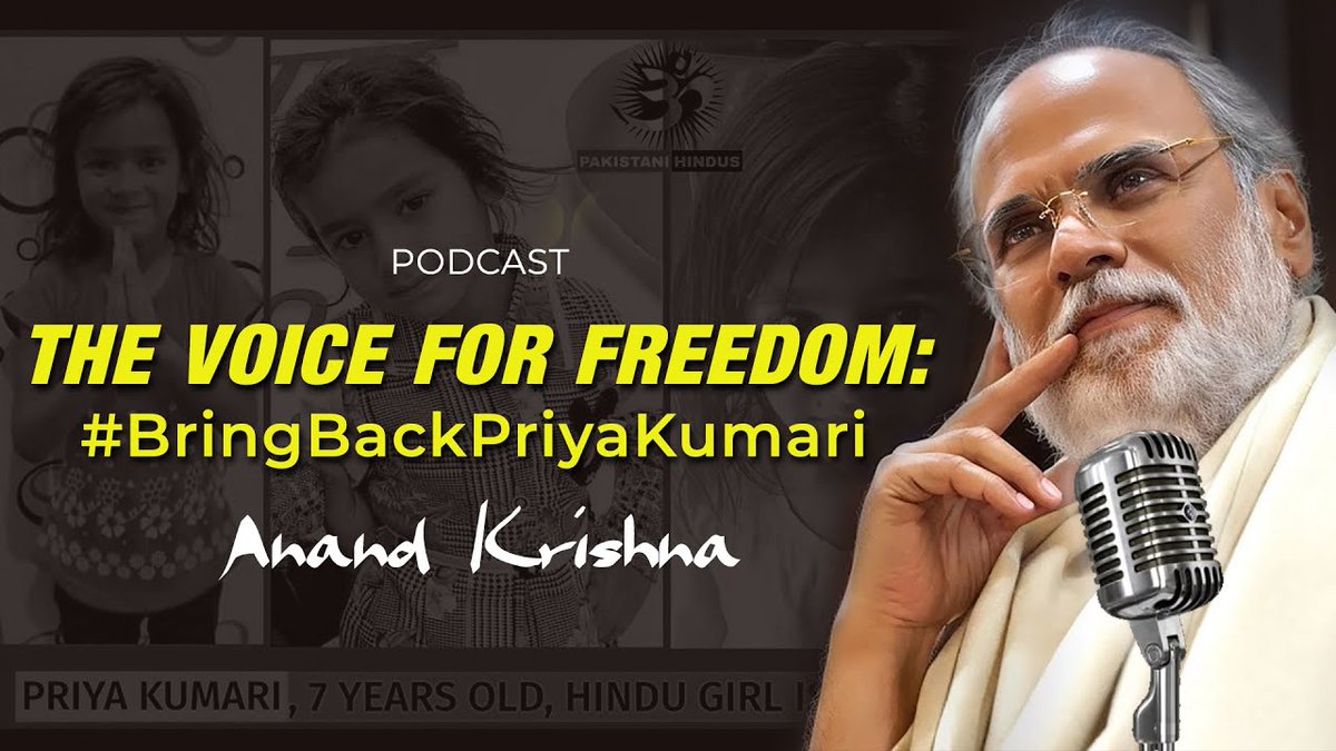 The #VoiceforFreedom: #BringBackPriyaKumari ▶ youtu.be/BheLGRa8IHA #PriyaKumari #Humanity #VoiceOfIndonesia #Sindh #Pakistan #Religion #Uncivilized #Kidnapped #Rapped #AnandKrishna #AnandKrishnaIndonesia #Podcast #FreedomVoice #VoiceIndonesia #Freedom