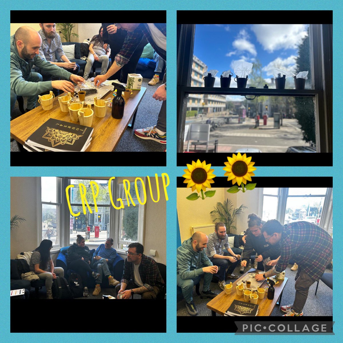 Community Rehab Programme, Prep Session 3 This session was dedicated to team building, we chose to plant 🌻🌻 to represent the personal growth we are all undertaking in our recoveries. A member of the last CRP cohort also attended to give a talk on his experiences & learning.