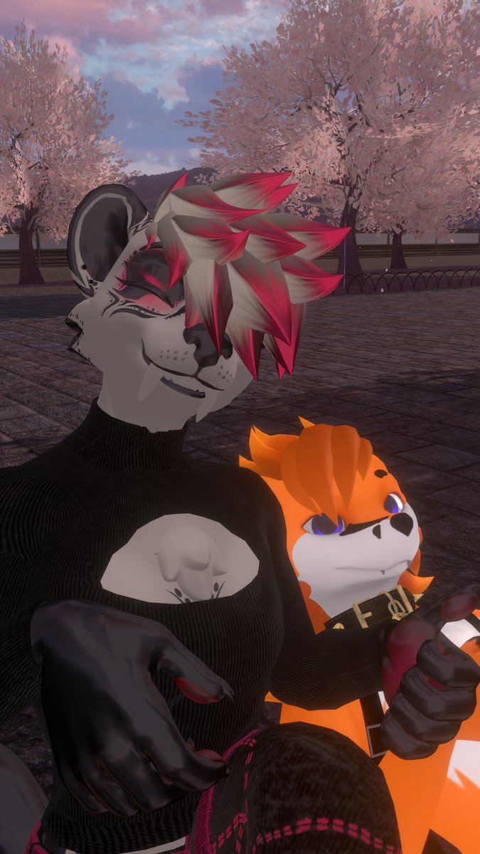 Enjoying some time with one of my friend also rocking some bold color

#Punk #Hyenid #furry #Furries #furryvr #vrchatfurry #vr #MMD #furry #furries #vrchat #furryfandom
 #VRChat #furryfandom #furryvrchat #vrfurry