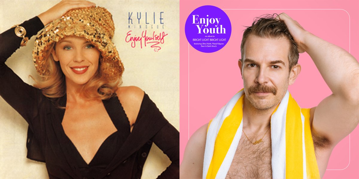 Thrilled that today a fan finally spotted the @kylieminogue homage from 'Enjoy Yourself' to 'Enjoy Youth' 🥰✨🌈 'Enjoy Youth' is out ONE MONTH FROM TODAY! and if 10% of you pre-order on iTunes / physical it'll be Top 20 and would change my career! fanlink.tv/enjoyyouthform…