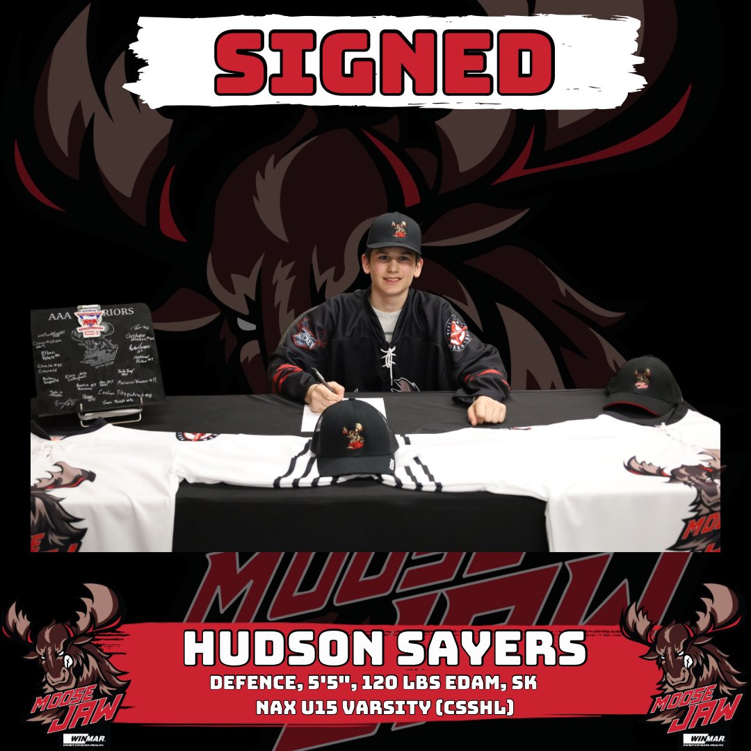 MJAAAWarriors's tweet photo. We are happy to happy announce the signing of 15-year-old defenseman Hudson Sayers.

All the way from Edam, SK, Hudson played last year with the @naxhockey U15 Varsity squad and put up 6 goals and 32 points in 26 games last year! 

1/2 https://t.co/ncaKPylDsa
