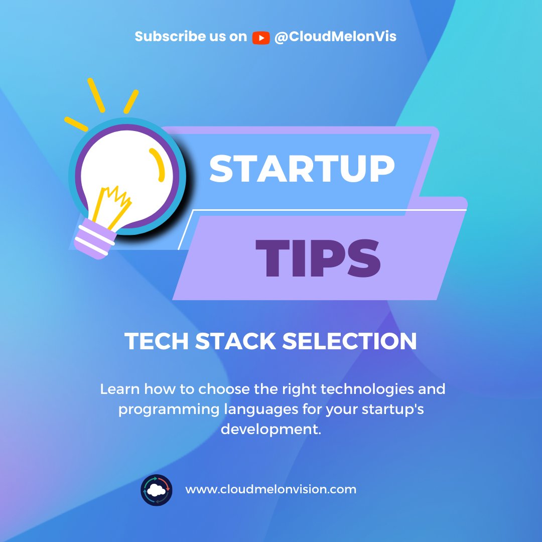 One of the crucial decisions for any startup is choosing the right technologies and programming languages for development.

Learn how to choose the right technologies and programming languages for your startup's development with us.

#startuptips #techselection #successstrategy