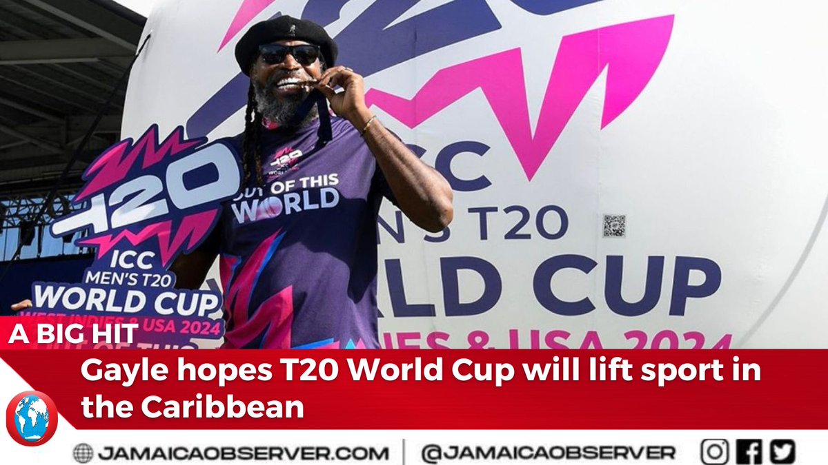 Former Jamaica and West Indies Captain Christopher Gayle is expressing hope that this year’s ICC T20 men’s World Cup tournament, jointly hosted in the Caribbean and the United States, will serve as a catalyst to revive in the region the sport, which he described as…