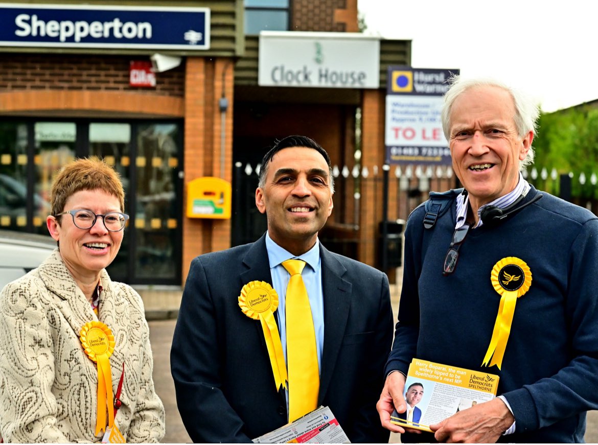 'We're Backing Paul Kennedy as Police & Crime Commissioner!' Local activists joined Spelthorne parliamentary candidate, Harry Boparai, at Shepperton station this morning to hand out leaflets about the forthcoming election for Police & Crime Commissioner.