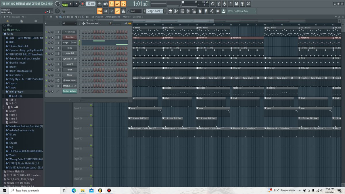 ProsperBeatz's tweet photo. Cooking up dope beats🔥 #flstudio #BeatMaker #producer https://t.co/Eoyr5zTi10