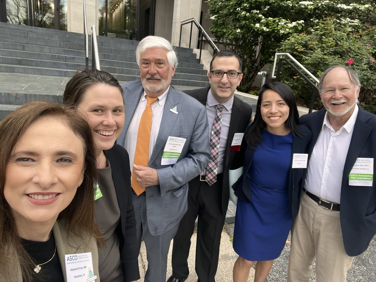 Team Florida at @ASCO Advocacy Summit @JuliaLClose @RManochakian @LetyCampoverde Advocating for drug shortages, telemedicine flexibility and cancer research @SylvesterCancer #ASCOAdvocacySummit