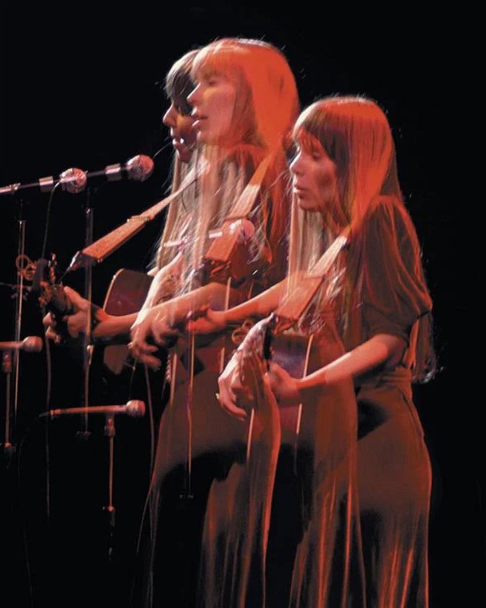 Triple exposed, but there can only be one Joni ❤️ Photo by Amalie R. Rothschild at the Fillmore East in April 1969.