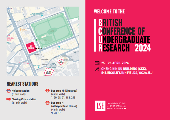 BritCUR's tweet image. #9DaysCountdown: Dear delegates, we have sent out the presentation timetable today. If you haven't received it or have questions about your scheduled time, please email us at bcur24@lse.ac.uk. We will make this schedule public on our website shortly! #Researchconf #BCUR24 #UK