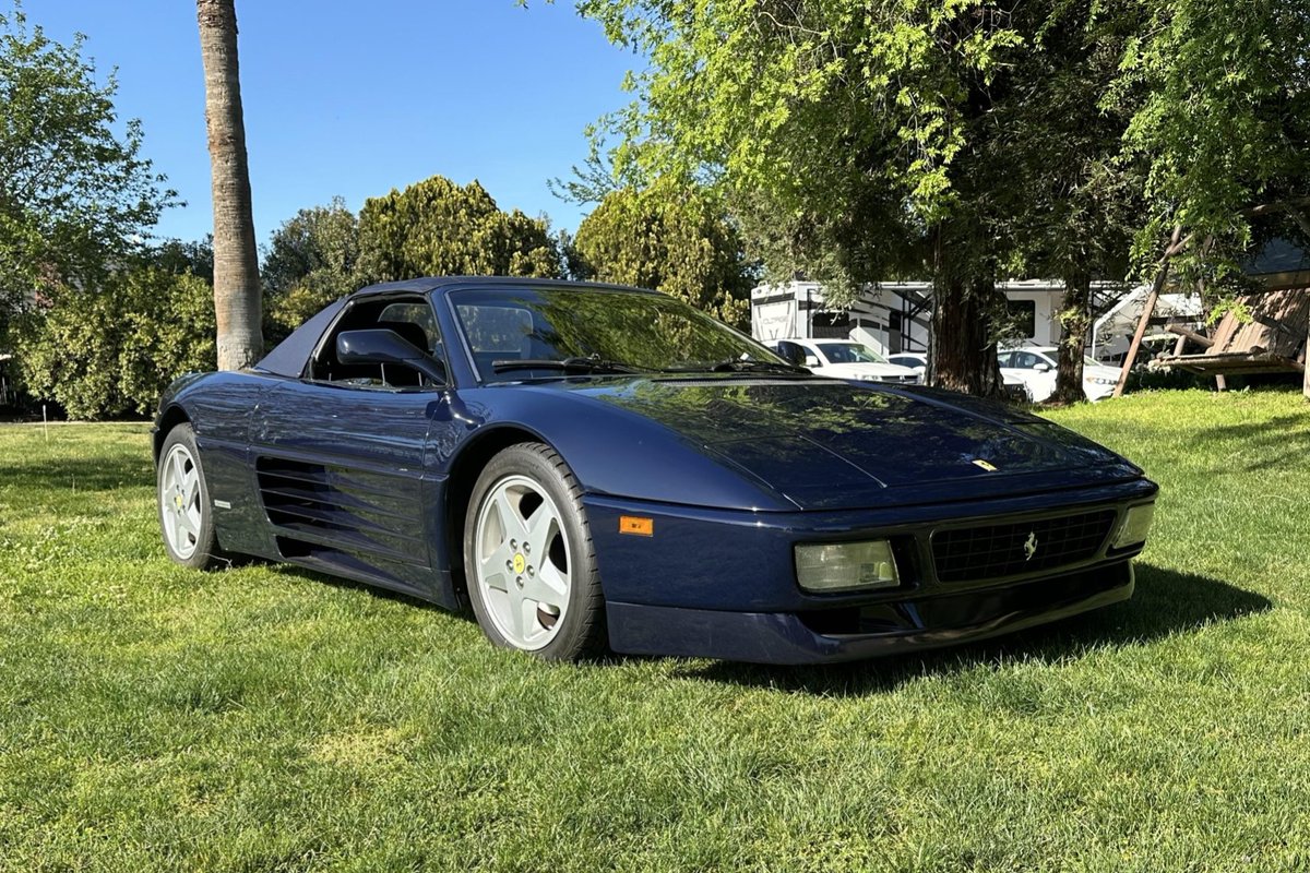 Now live at BaT Auctions: 26k-Mile 1994 Ferrari 348 Spider. bringatrailer.com/listing/1994-f…