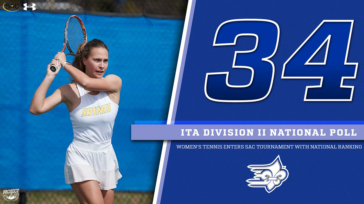 Ahead of this week's South Atlantic Conference Tournament, the Limestone University women's tennis team checks in at No. 34 in the ITA Division II national poll. 📰 golimestonesaints.com/news/2024/4/17… #GoSaints #ProtectTheRock