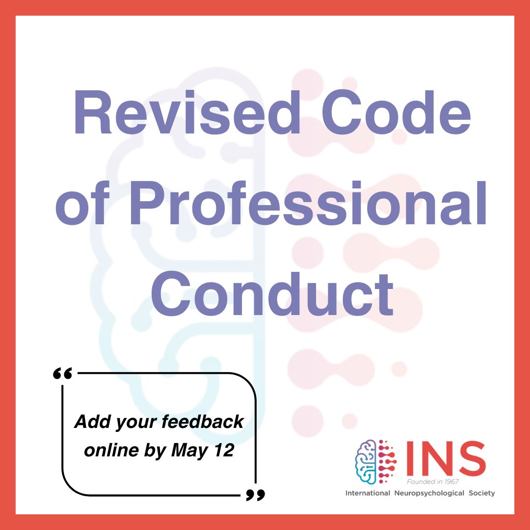 We are seeking feedback on an updated INS Code of Professional Conduct that reflects our dedication to maintaining the highest standards of behavior and professionalism. INS members are encouraged to review the Code of Conduct and share their thoughts: buff.ly/3W0Snx5