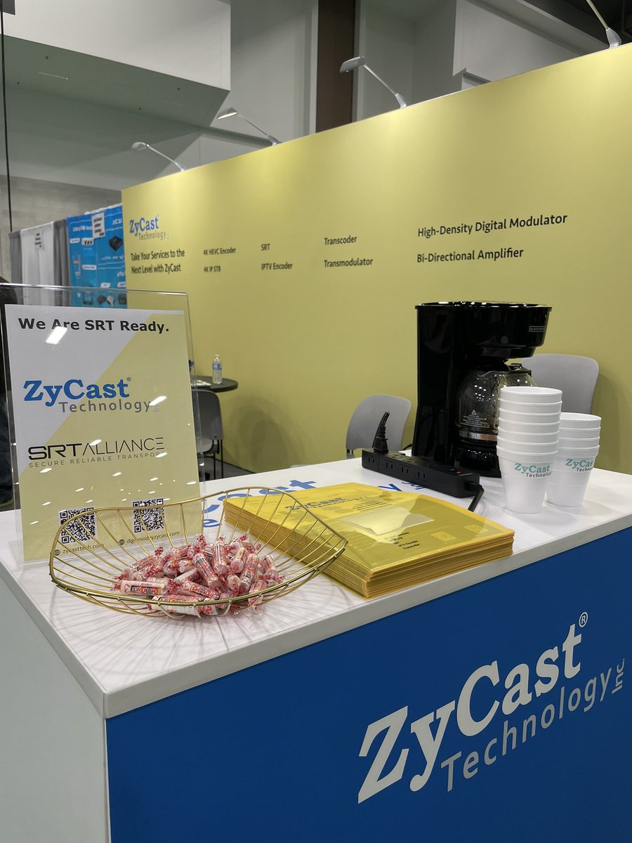 zycasttech's tweet photo. Don’t leave NAB Show without paying us a visit (booth #W4305 West Hall) and learning about our latest solutions for Video distribution / Streaming. 

Have some Smarties then we talk about some smart solutions which may monetize your services. 

#AVoverIP #AVOverRF https://t.co/d7c0FeIxgy