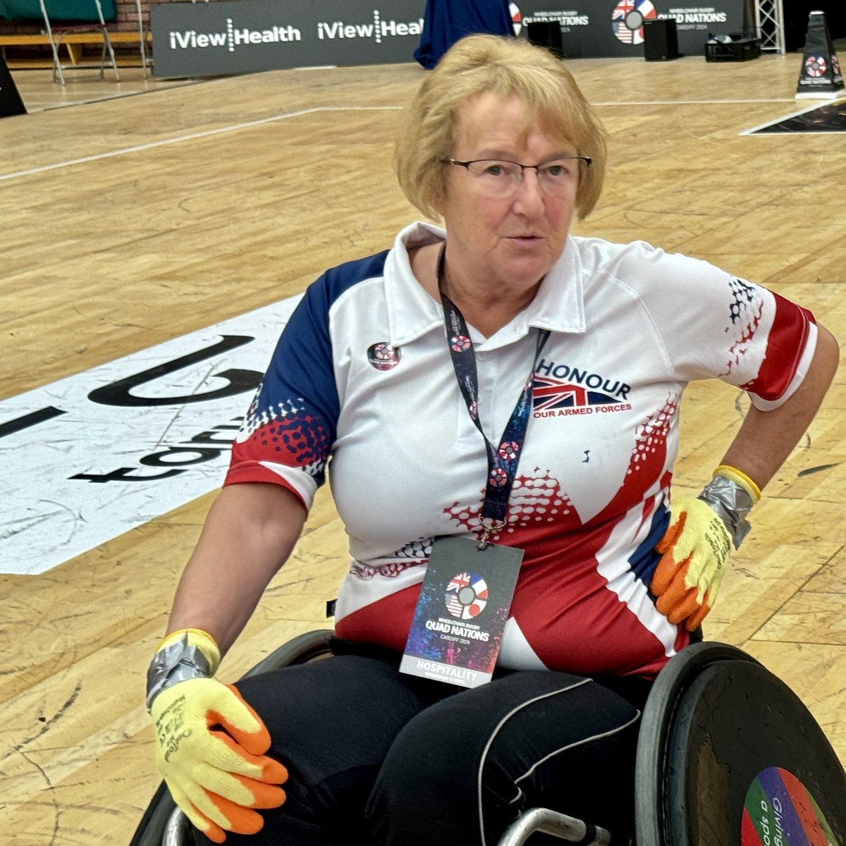 #TheseGirlsCan 😀 Female Participation in wheelchair rugby. Local Cardiff women from the corporate world tried out wheelchair rugby at the Quad Nations. Some of our current female players joined in and helped them. An amazing afternoon. #QuadNations #QN24 #cardiff