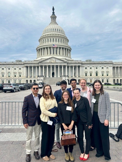 Along with graduate students from @NorthwesternU & @NIUlive, we have #STEMM students from @UofIllinois & @thisisUIC on the Hill today to meet with IL delegation staff about #SciPol & #SciComm! #MakingOurCASE @aaas