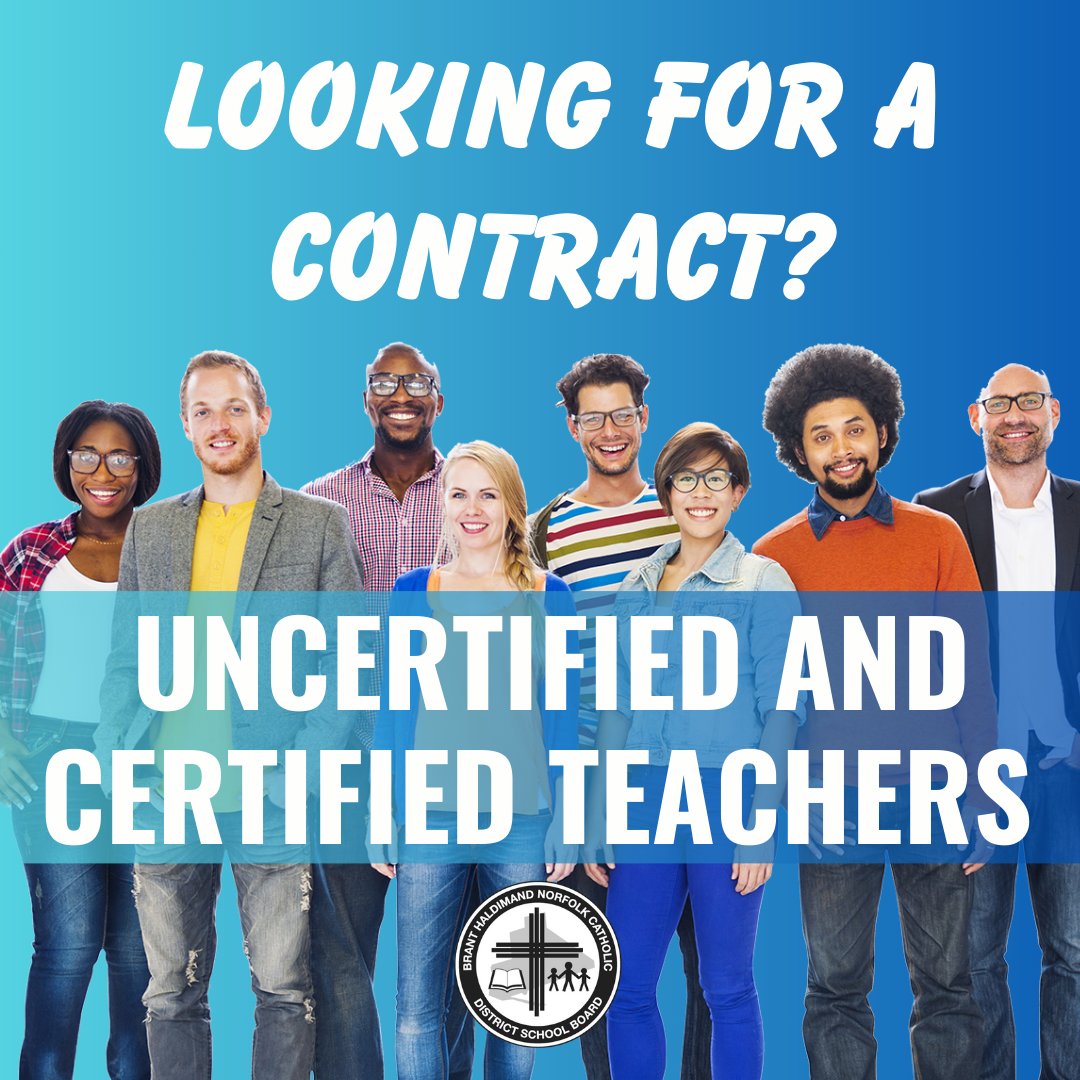 BHNCDSB is hiring for immediate, permanent positions for both uncertified and certified teachers. Virtual interviews are available for your convenience! Looking for a contract... visit our Career webpage! www1.bhncdsb.ca/careers/