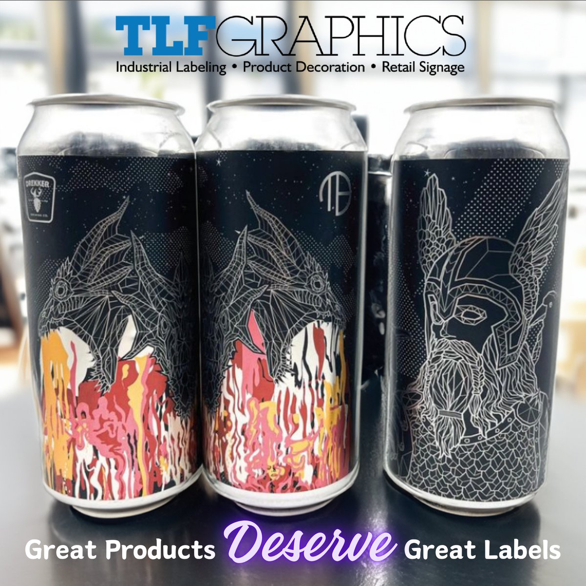 tlfgraphicsinc's tweet image. We love how @mortalisbrewing uses selective white on metallic material.

#tlfgraphics #labels #craftbeerlabels #thinknydrinkny #craftbeer