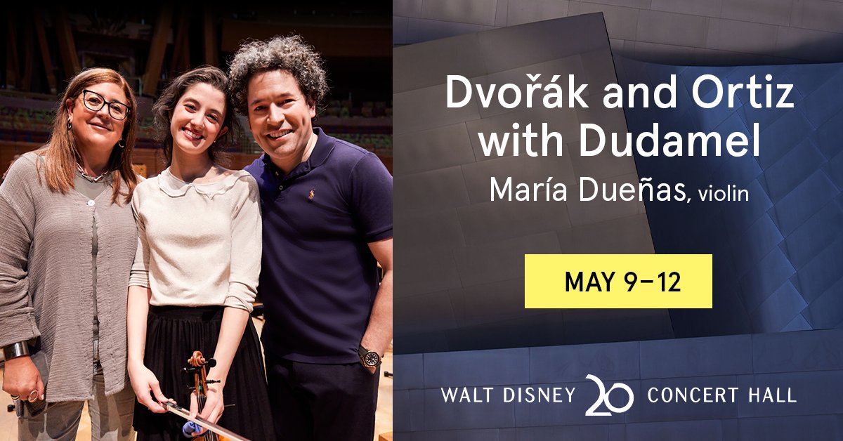 Step into Dvořák’s 'New World' of sweet longing, drama, and unforgettable melodies when @GustavoDudamel leads the Los Angeles Philharmonic in Symphony No. 9, plus more music by Gabriela Ortiz and John Williams! bit.ly/WDCH2324DOD