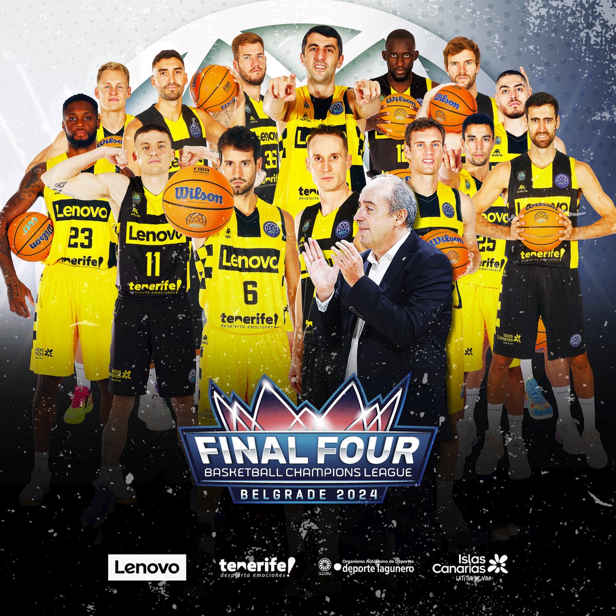 😍 ¡Lo hemos vuelto a hacer! 

💪 Clasificados para la Final Four de la <a href="/BasketballCL/">Basketball Champions League</a> ‼️

✅  Tenerife 2017
✅  Amberes 2019
✅  Bilbao 2022
✅  Málaga 2023
✅  Belgrado 2024

💛🖤 #VamosCanarias #LenovoTenerife
