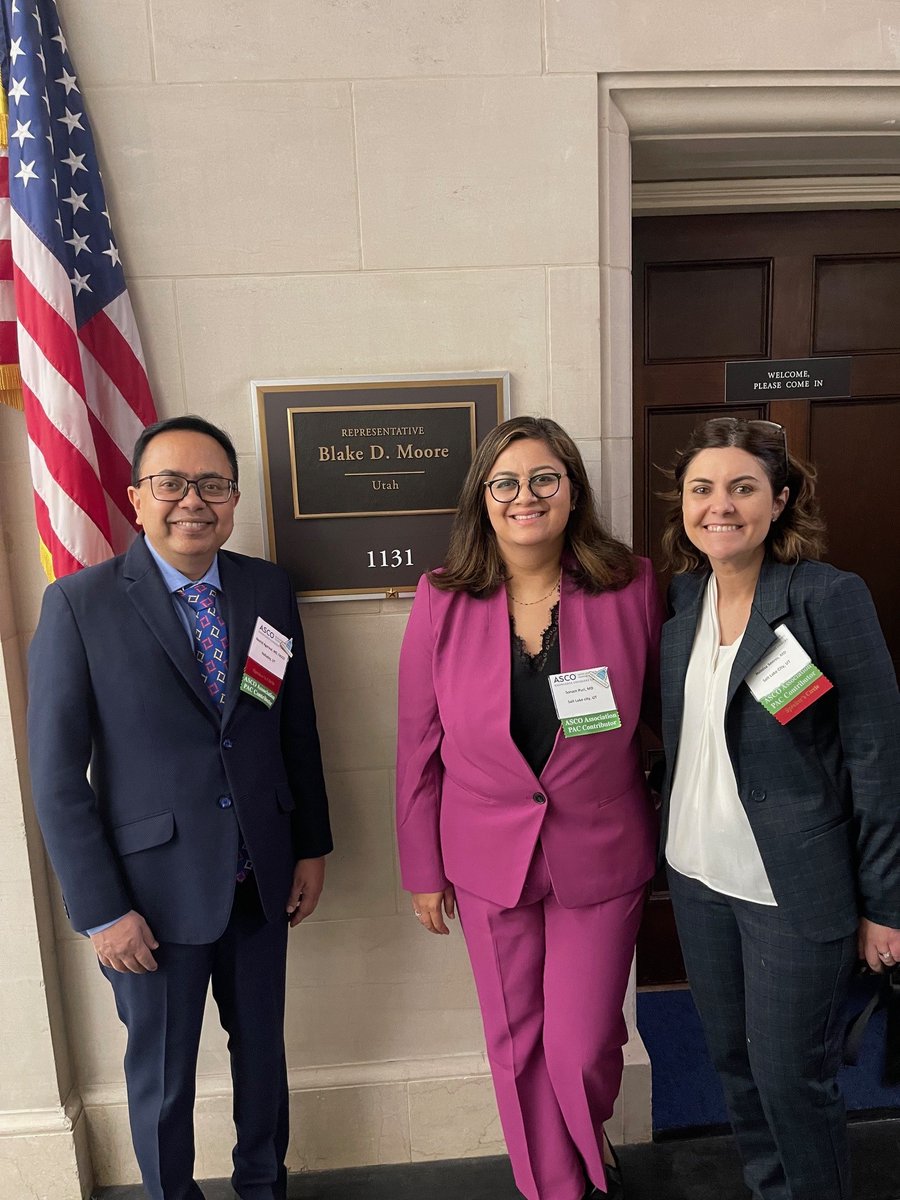 Productive meetings today advocating for patients facing #Cancer. Thank you, @RepBlakeMoore, for your support of telehealth and the CONNECT for Health Act (H.R. 4189 / S. 2016) bill. It is huge for patients in Utah! @huntsmancancer @ASCO #ASCOAdvocacy #Ascoadvocacysummit