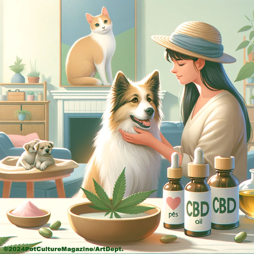 #HighQs: CBD for Pets 🐾🌿 explore the growing trend of CBD use in pet care. Pet owners are turning to CBD to help manage anxiety and pain in their furry friends, with many reporting positive outcomes. #PetWellness #CBDPets #PotCultureMagazine #StonerFam #CannabisCommunity