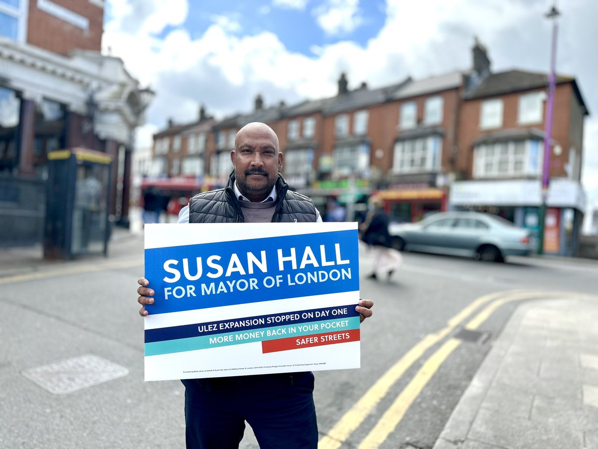 On 2 May, I’m voting for Susan Hall - @Councillorsuzie for Mayor of London, because we will all be #Saferwithsusan . #LondonElections2024