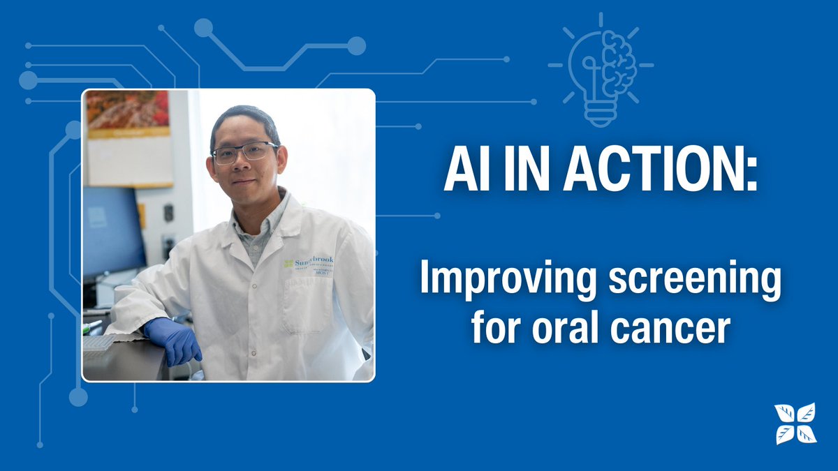 Dr. Jesse Chao, scientist at Sunnybrook and Canada Research Chair in Precision Cancer Diagnostics and AI, is developing AI software to better detect cancerous cells in the mouth which will support early detection and improved patient outcomes. Read more: bit.ly/4aRr2Bm