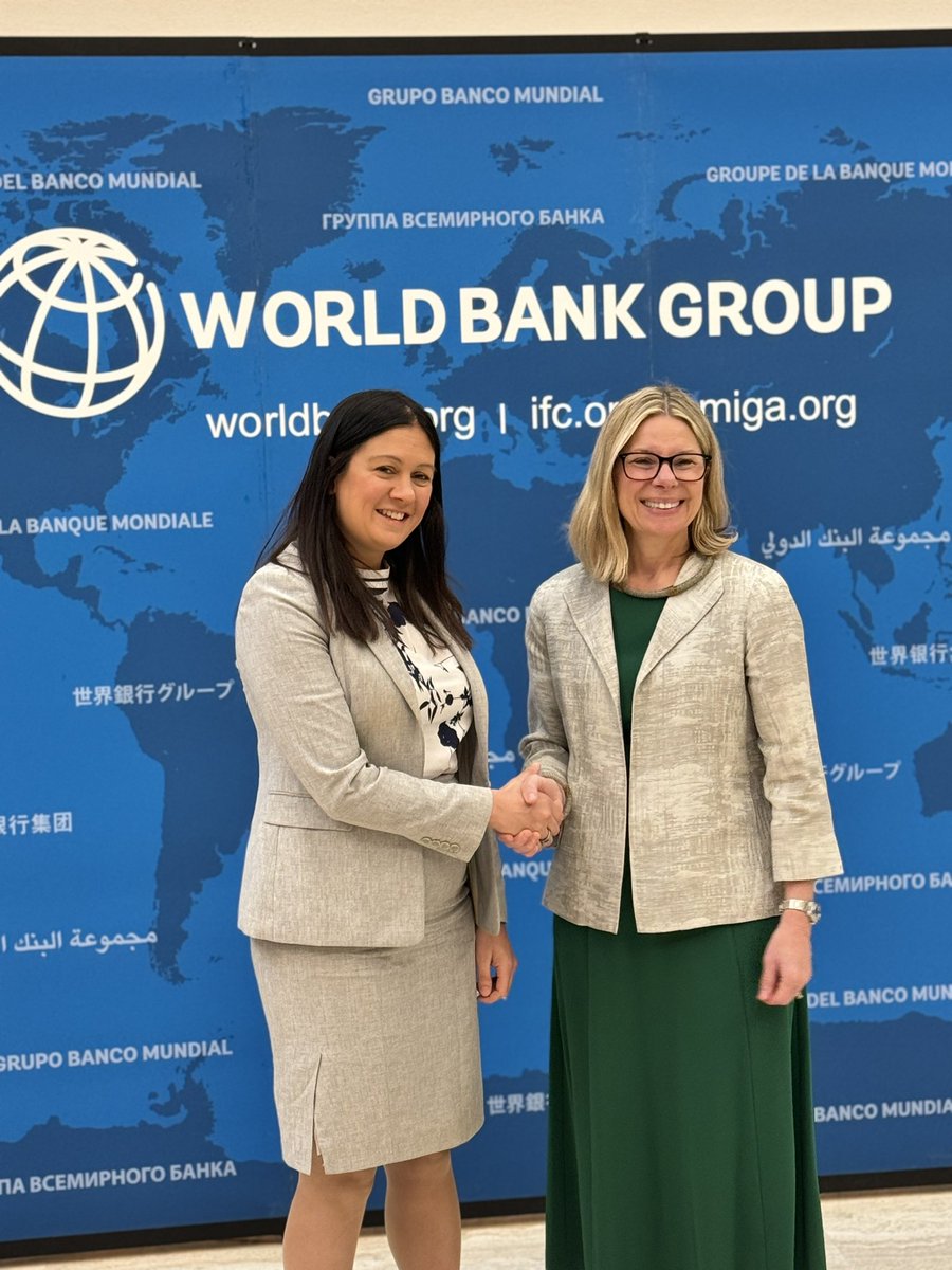 Grateful to catch up with @bjerde_anna and discuss our deep support for the World Bank’s agenda to create a world free from poverty on a liveable planet, and especially our shared commitment to empower women and girls.