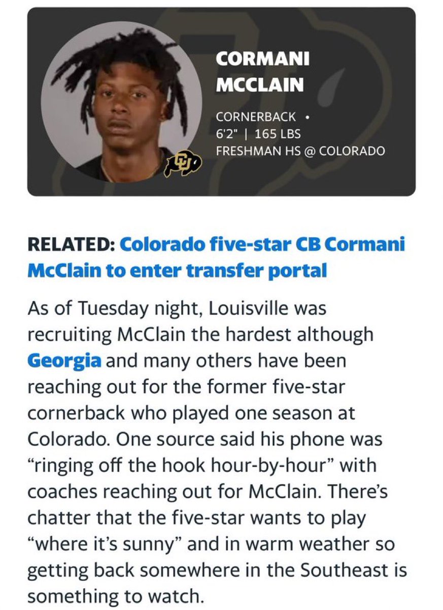 Louisville recruiting the hardest for former 5⭐️ and top 15 player Cormani McClain