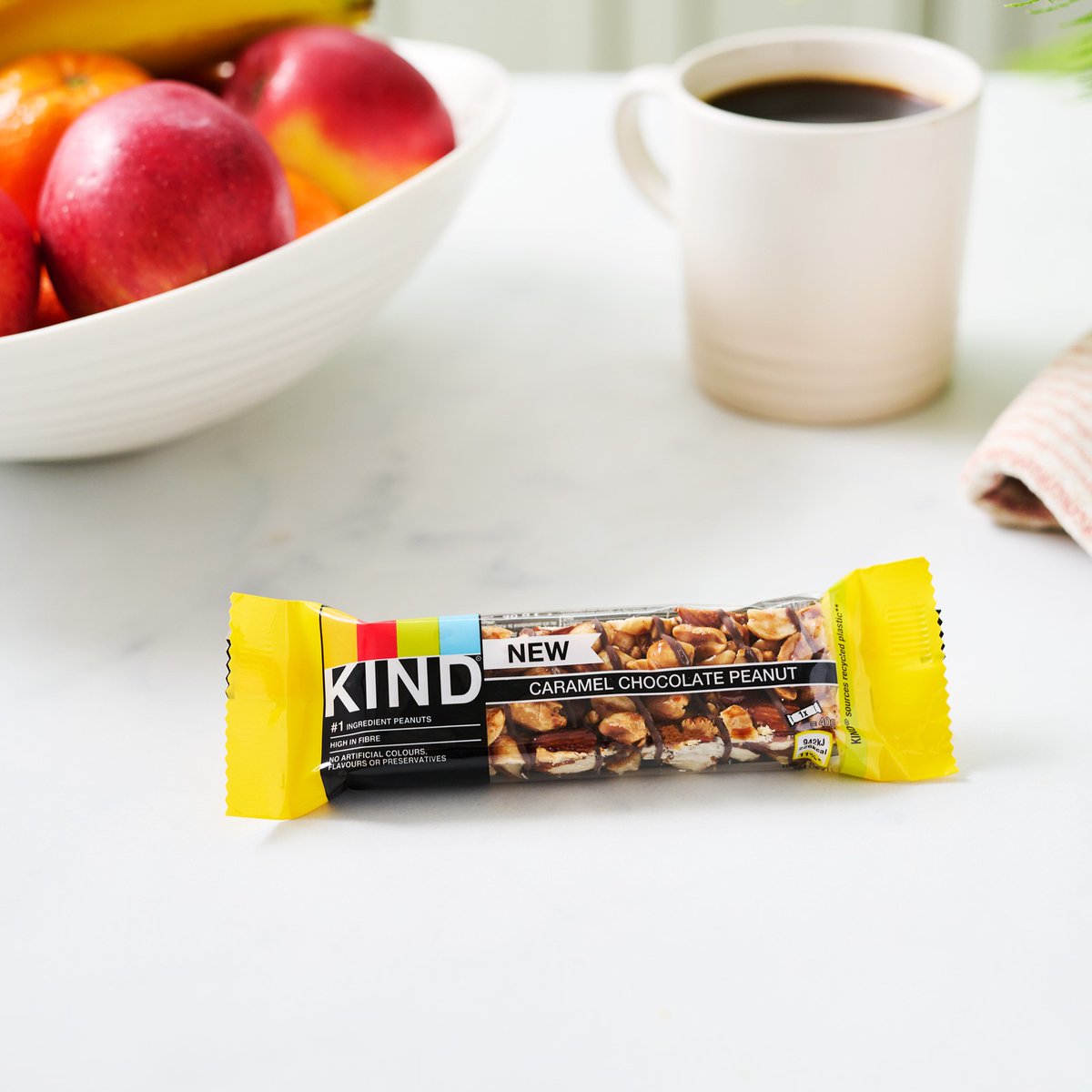 Introducing Caramel Chocolate Peanut - the latest delicious KIND flavour 😍

Our newest bar is the perfect blend of rich, velvety dark chocolate paired with peanuts, almonds and cashews, finished with a smooth flavour of caramel.

Order now on Amazon > amzn.to/3VKEtPr