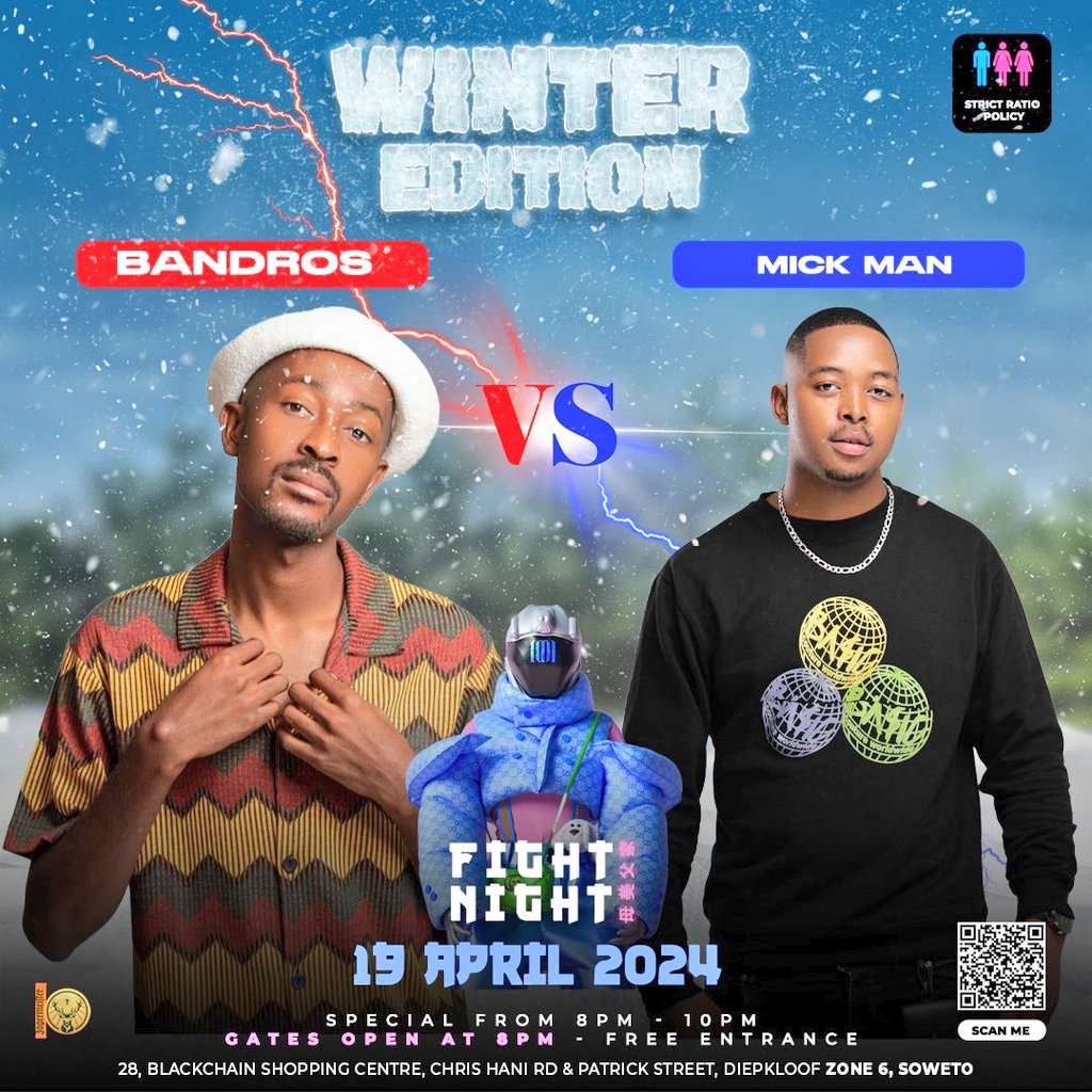 KatlegoMotena's tweet image. PCEE vs LEEMCKRAZY
BANDROS vs MICK MAN
BLUE PAPPI x LOWEYE x LACABRA vs
USIMAMANE x TONYDAYIMANE
@Zone6Venue 🕹️📍🎯