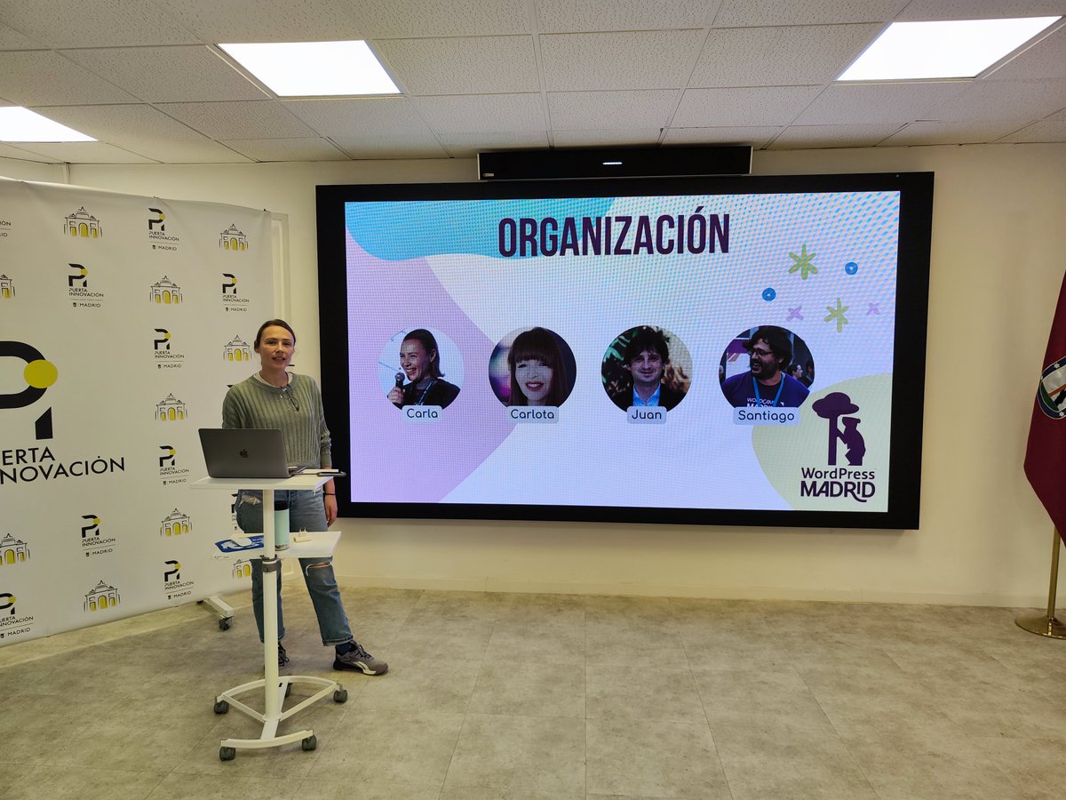 Hoy tenemos meetup conjunta con <a href="/elemntor/">Elementor</a> 
Presenta <a href="/LaPeceraDeFiu/">Carla Saiz</a> 
En <a href="/Puerta_Inno/">Puerta Innovación</a> 
#WordPresssMadrid
Patrocina:
<a href="/RaiolaNetworks/">Raiola Networks</a> 
<a href="/SiteGround_ES/">SiteGround España</a>