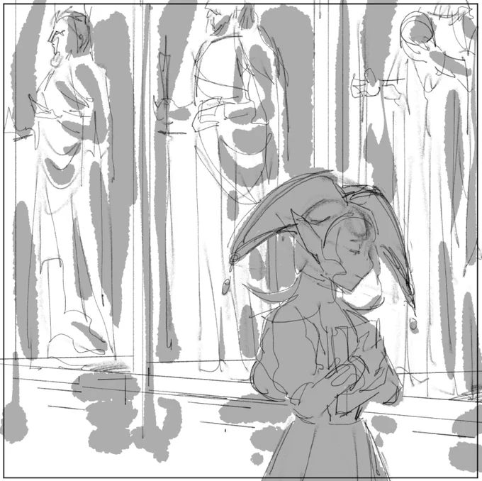 thought it'd be interesting to share my process for the last colored illustration i did 