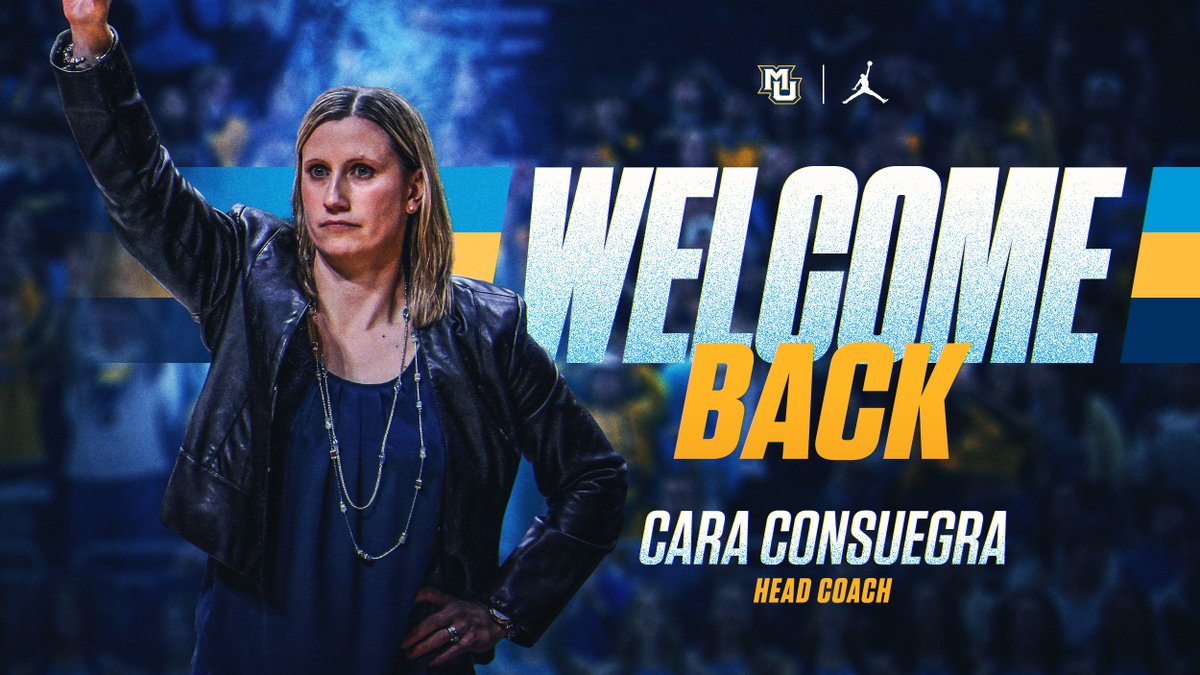 Welcome back to Marquette, head coach Cara Consuegra ‼️ #MUWBB | #WeAreMarquette