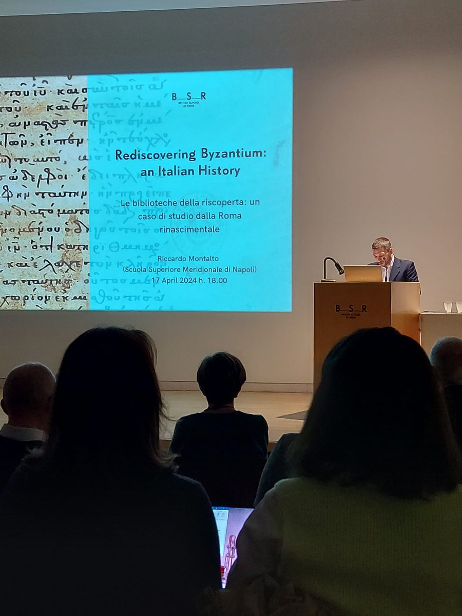 Ultimo appuntamento del ciclo di seminari Rediscovering Byzantium con Riccardo Montalto ✨ Rimanete aggiornatə con la nostra programmazione, ci vediamo il prossimo mercoledi con una lecture in inglese di Simone Quilici!