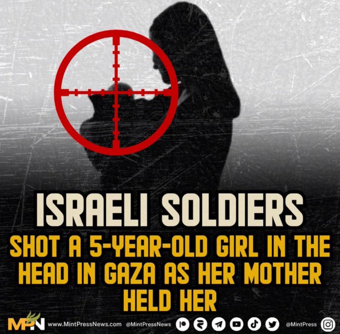 ⚡Shocking! An Israeli soldier fired at a 5-year-old girl while she was in her mother's arms. This brutality must end NOW. #JusticeForPalestine #EndIsraeliViolence
