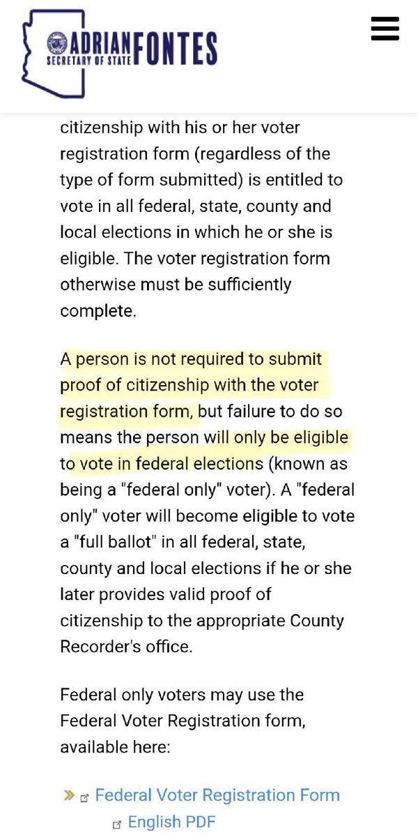 THIS is the crap #Democrats in Arizona are doing so that their precious #IllegalAliens can vote. It's the ONLY way the @DNC has the numbers here. This of course is courtesy of the slimebag, #AdrianFontes the @AZSecretary. If they can't cheat, they can't win!