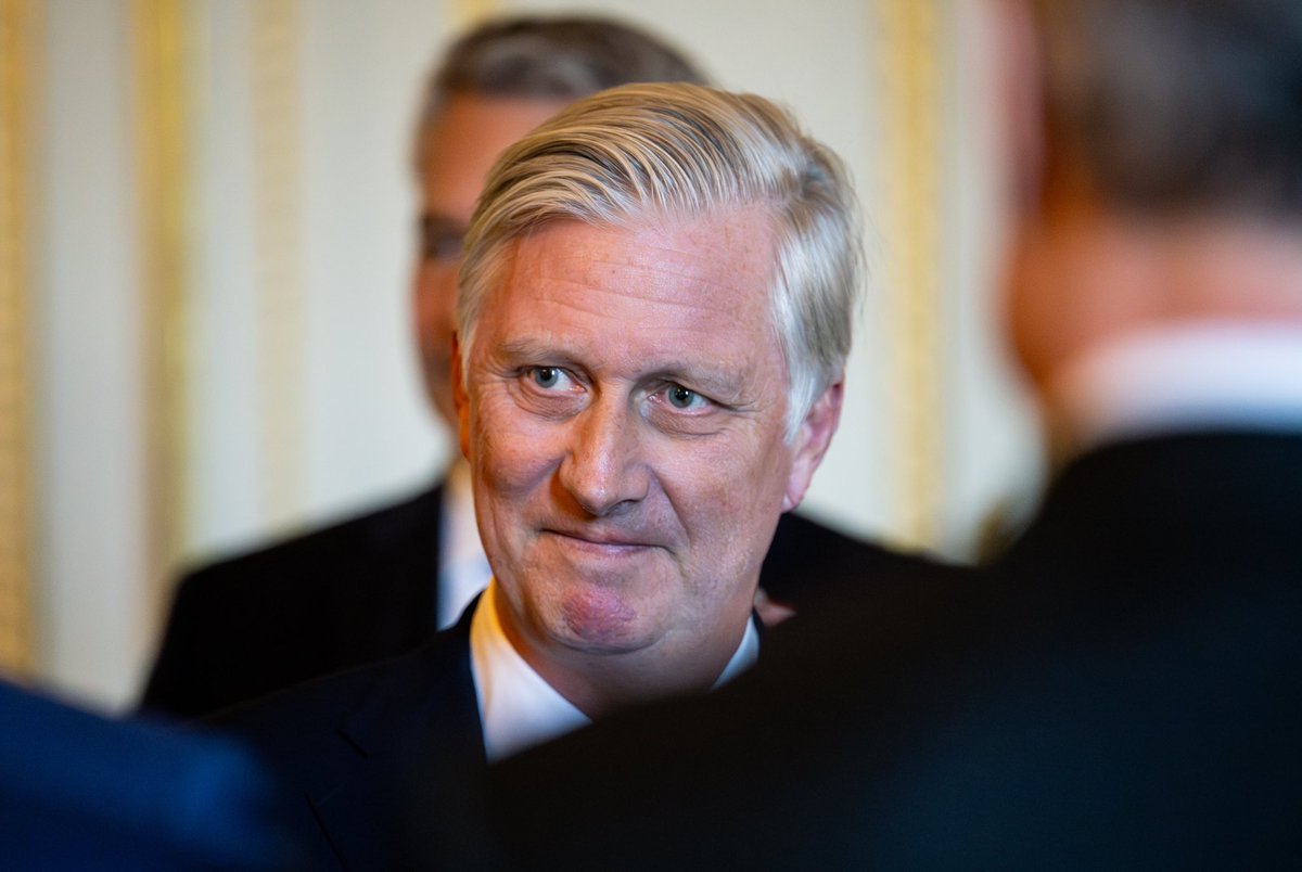 In the framework of the Belgian Presidency, His Majesty King Philippe of the Belgians invited the members of the European Council for a reception at the Royal Palace ahead of the Special European Council.

#EU2024BE 🇪🇺🇧🇪