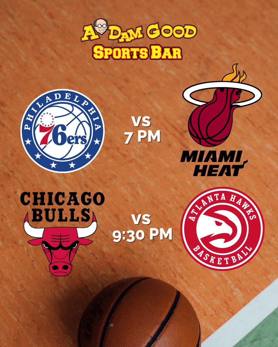 Watch the games on our MEGA SCREENS and let's see which teams have what it takes to advance in the NBA Play-In Tournament TONIGHT! 🤩🍺🏀

#nba #playintournament #76ers #miamiheat #chicagobulls #atlantahawks #AdamGoodSportsBar #AdamGoodSportsBar #atlanticcity #sportbar #beer  ...