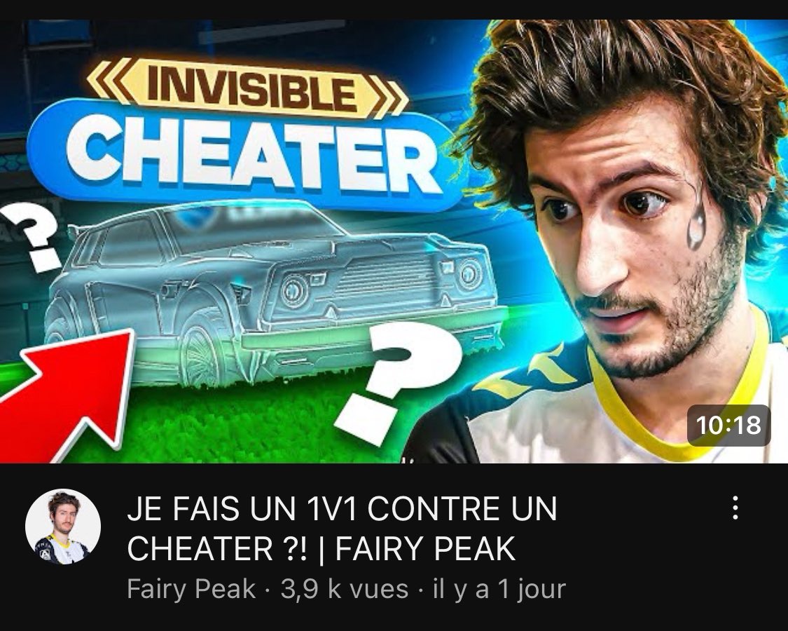 Le fait que tous les YouTubeurs Rocket League aient les mêmes minias c’est terrible