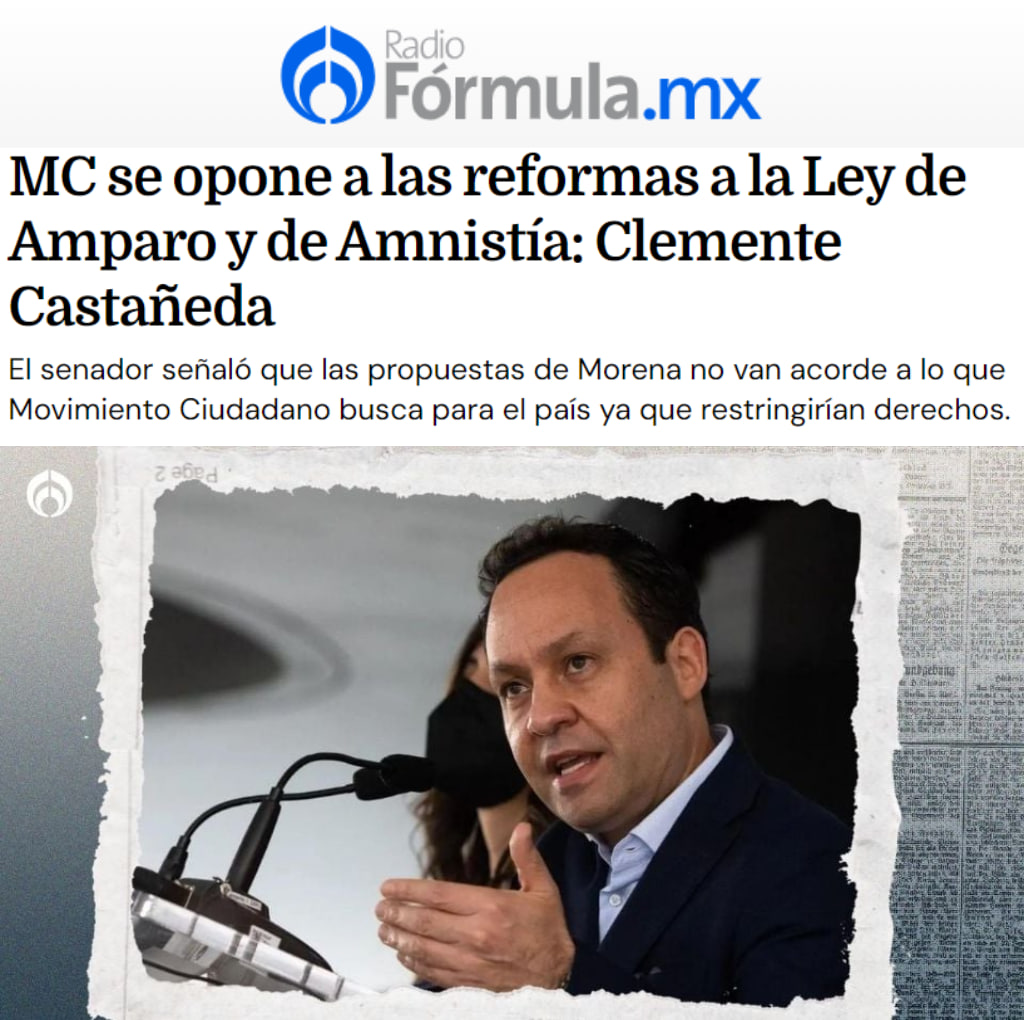 Desde la @BancadaNaranjaS vamos a combatir con argumentos las reformas a la Ley de Amnistía y la Ley de Amparo que impulsa Morena porque van en contra de los derechos de las y los mexicanos. Aquí puedes leer la nota completa: 👇 bit.ly/49Gos0h