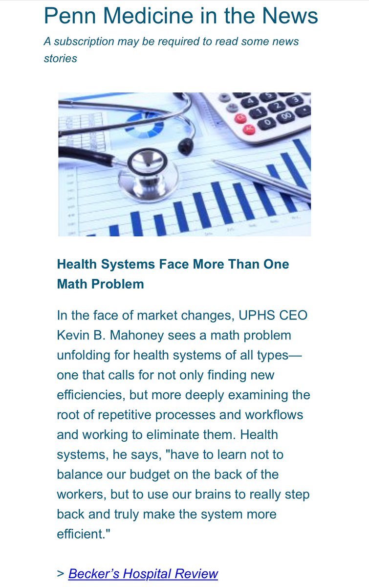 DaCarla M. Albright, MD (@dalbrightmd) on Twitter photo Thank you <a href="/kevinbmahoney/">Kevin B. Mahoney</a>! I wholeheartedly agree! Proud to have your leadership!
"We have to learn not to balance our budget on the back of the workers, but to use our brains to really step back and truly make the system more efficient,"
beckershospitalreview.com/finance/health… Thank you <a href="/kevinbmahoney/">Kevin B. Mahoney</a>! I wholeheartedly agree! Proud to have your leadership!
"We have to learn not to balance our budget on the back of the workers, but to use our brains to really step back and truly make the system more efficient,"
beckershospitalreview.com/finance/health…