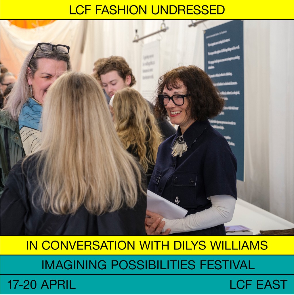 LCF caught up with Dilys Williams, Director of CSF to discuss CSF’s Imagining Possibilities Festival, 17-20 April: 'It's our imagination that will take us to new places.' l8r.it/eFxl