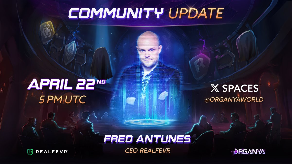 Updates around the corner 👀 Tune in as our CEO - @realFredAntunes, shares exclusive updates on partnerships, tournaments, and even an AMA announcement 🎙️ 📅 April 22nd 🕔 5 PM UTC Set a reminder 👇 twitter.com/i/spaces/1kvJp…