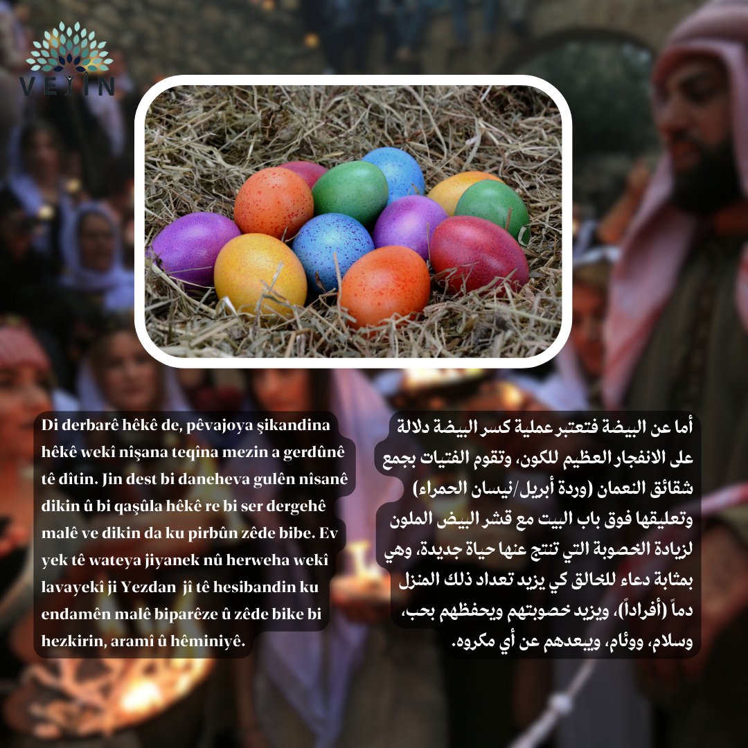 VejinInitiative's tweet photo. Çarşema sor li hemû Kurdên Êzîdî pîroz be ❤️ https://t.co/u1C4YqqVz4
