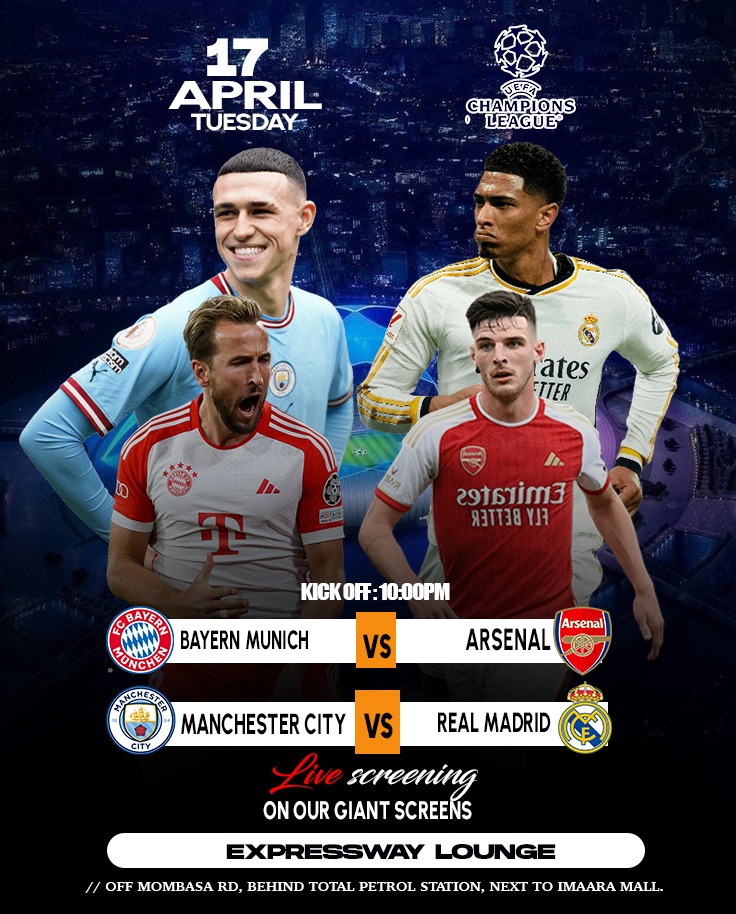 What do we say here? Will Arsenal and Man City make it through? Catch these matches live from @XpresswayLounge! Hapo kwa Arsenal....🥲
