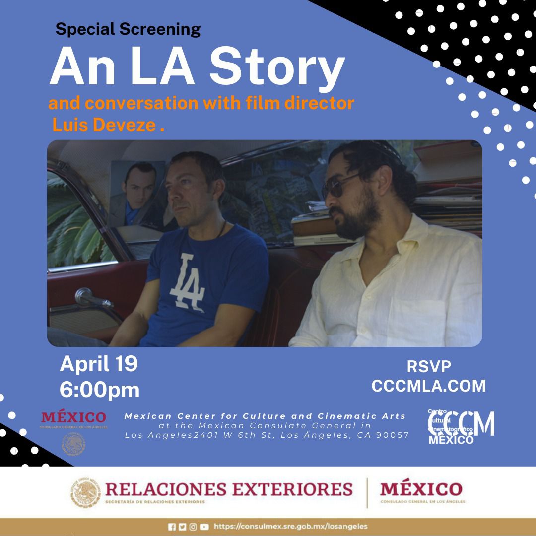 ¡No te pierdas la proyección especial de la película 'An LA Story' y una charla con su director Luis Deveze! en el @CCCMLA. La película nos lleva por la vida de Oscar, un migrante mexicano, buscando su propósito en LA durante la #pandemia y un punto crucial en su carrera actoral.