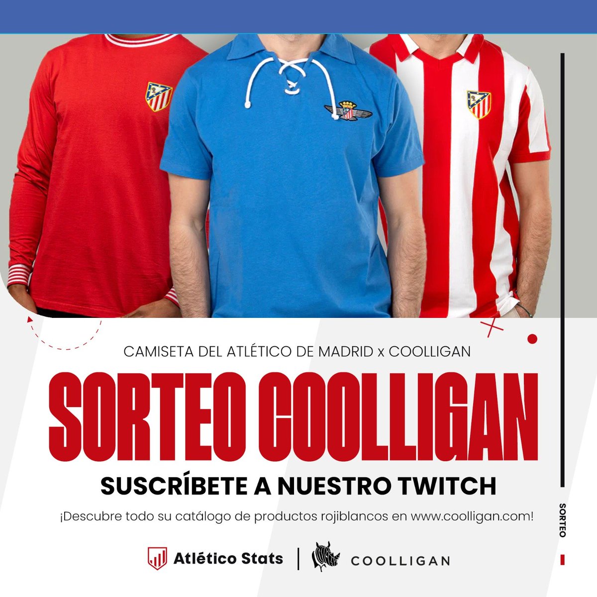 😫Es un día muy duro Y vamos a intentar pasarlo entre todos 🏆Además, tenemos sorteo de camiseta @Coolligan para pasar el mal trago Tenemos datazos también ¡ENTREN! twitch.tv/atletico_stats