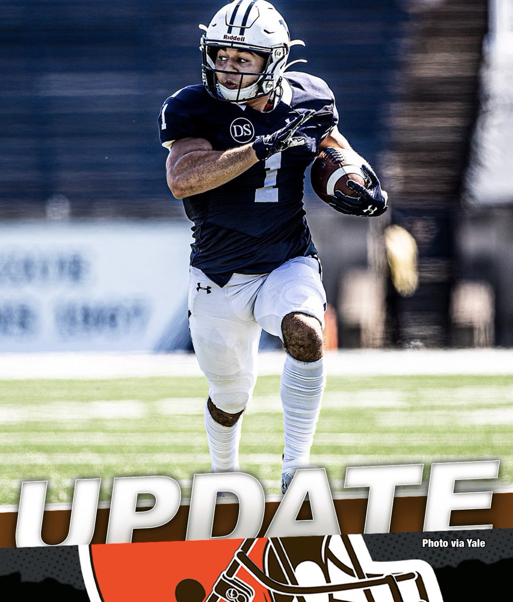 Yale wide receiver and 2024 NFL Draft prospect Mason Tipton is scheduled to meet with #Browns WR coach Chad O’Shea today via Zoom. This is the fifth meeting the two sides have had throughout the pre-draft process. There’s legitimate interest from the Browns and Tipton tells me