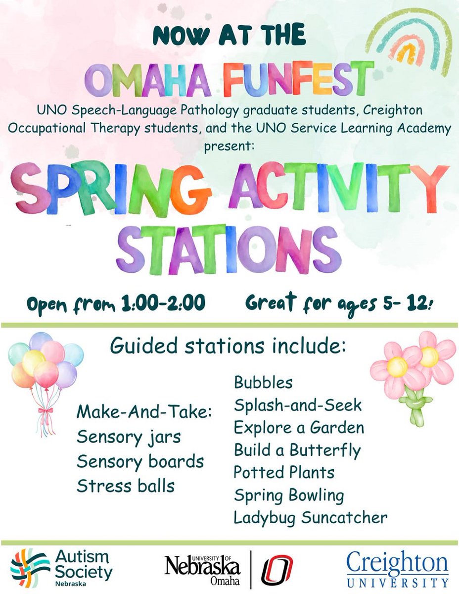 The Omaha Funfest is Sunday, April 21st at the Omaha Sports Complex. @UNOSECD @UNO_SLA